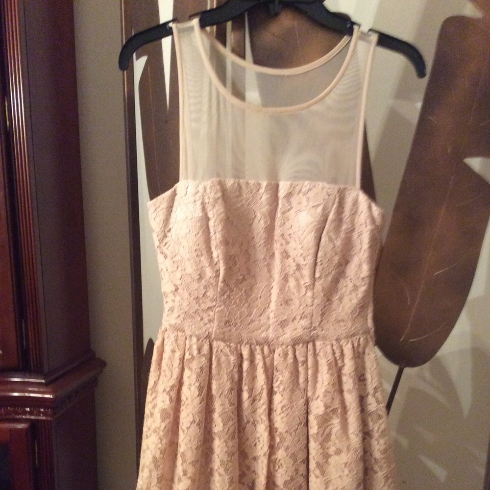 NWOT JR Dress Sz S Mesh Top - FAB